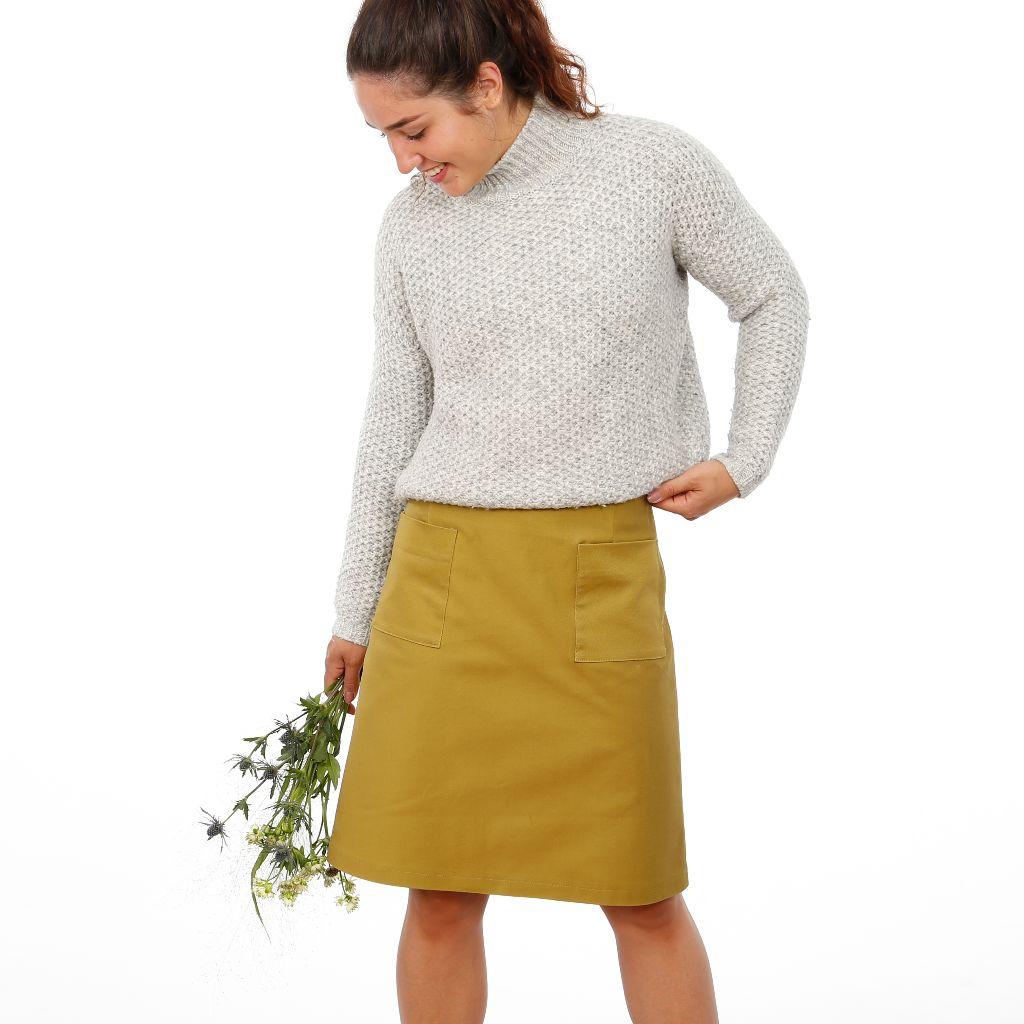Papierschnittmuster schlichter Rock Frau Ina XS-XXL